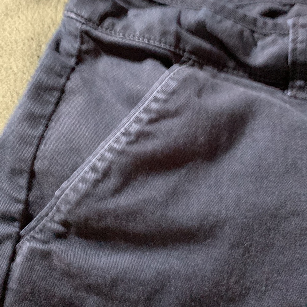 American Eagle black shorts. Stretch. Size 12. Waist approx. 17 inches. - Picture 5 of 9